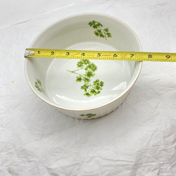 Andrea By Sadek Cookware Set Parsley  7 3/8 & 6” Souffle Casserole Oven To Table - Picture 8 of 16